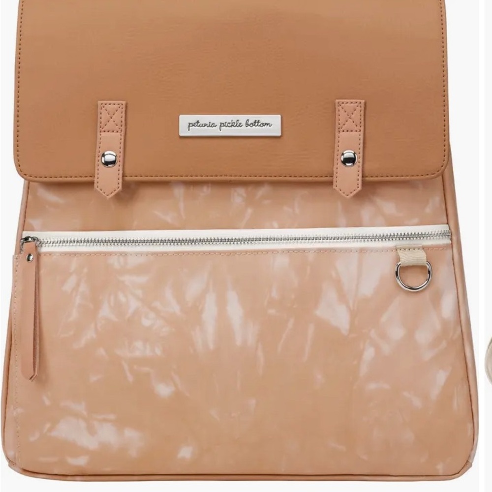 Petunia Pickle Bottom Tan and Cream Backpack